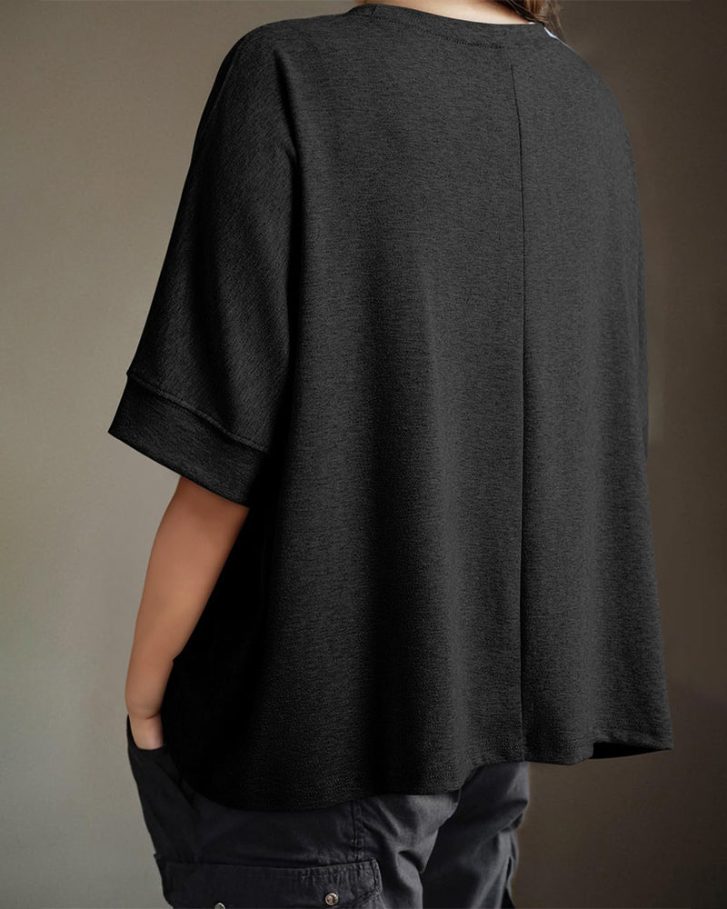 Soft Everyday Oversized Solid T-Shirt