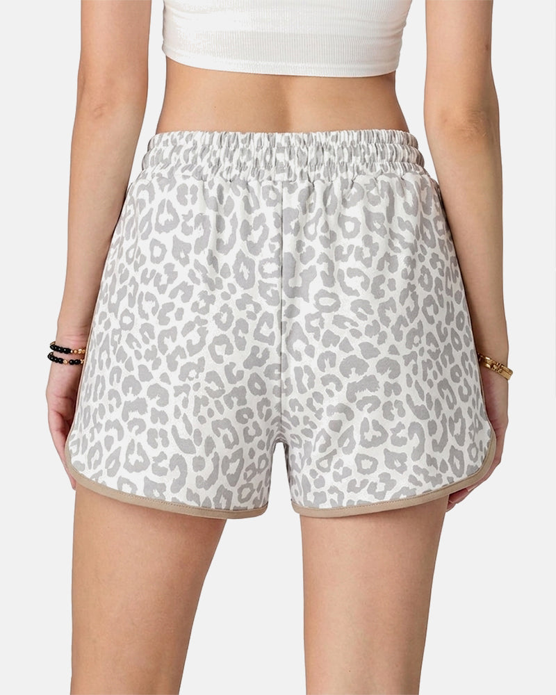 Checkered Drawstring Elastic Waist Casual Shorts with Pockets