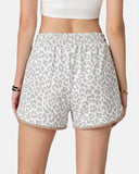 Checkered Drawstring Elastic Waist Casual Shorts with Pockets