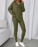 2026 Conjunto Informal de Descanso Camisas Extragrandes Leggings a Juego