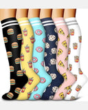 6-Pair Compression Socks — All-Day Support for Work, Running & Recovery