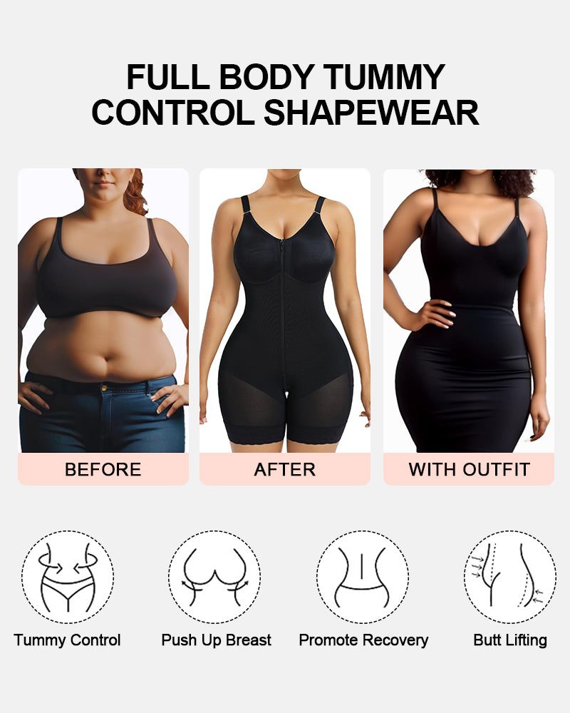Overbust Fajas Colombianas Shapewear for Women Tummy Control Brief Shaper for Summer Shorts and Skirts