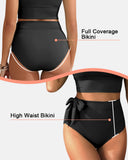Women U-back High Waisted  Tummy Control Two Piece Bikini
