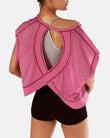Women’s Open Back Short Sleeve Workout Tops