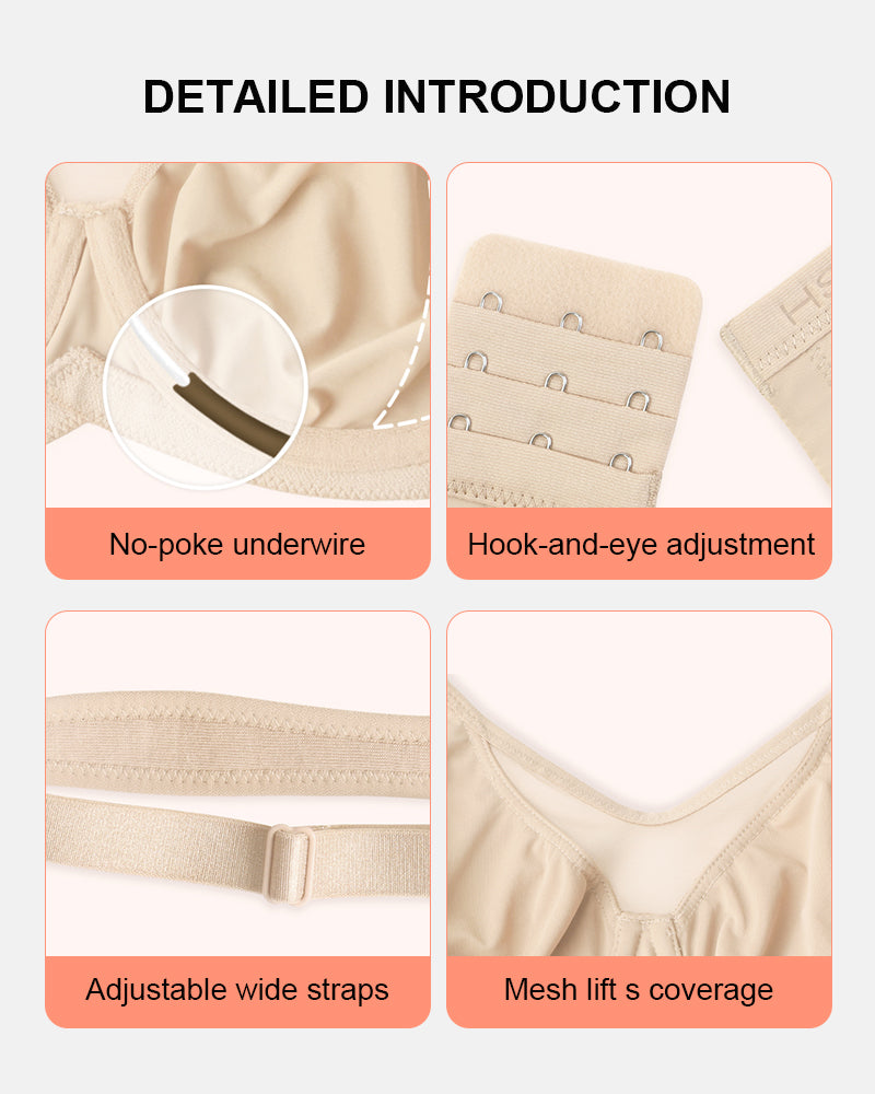 Minimizer Bra Full Coverage Comfort Cooling Wide Strap