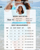 Retro High Waisted Tummy Control Swim Skirt Bikini Sets