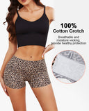 Leopard Seamless Mid-Rise Ice Silk Boyshorts 6-Pack