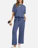 Conjunto de Salón Relax AERIA™ – Edición Pantalones de Pierna Ancha