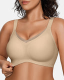 V Mesh Seamless Push-Up Wireless Bra