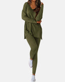 2026 Conjunto Informal de Descanso Camisas Extragrandes Leggings a Juego