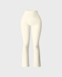 Ribbed Seamless High-Waist Flare Leggings