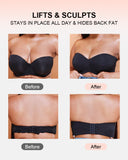 Full Support Non-Slip Convertible Bandeau Bra