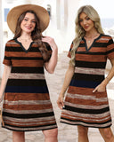 Vestido midi con cuello en V, suave como la mantequilla, favorecedor y con bolsillos