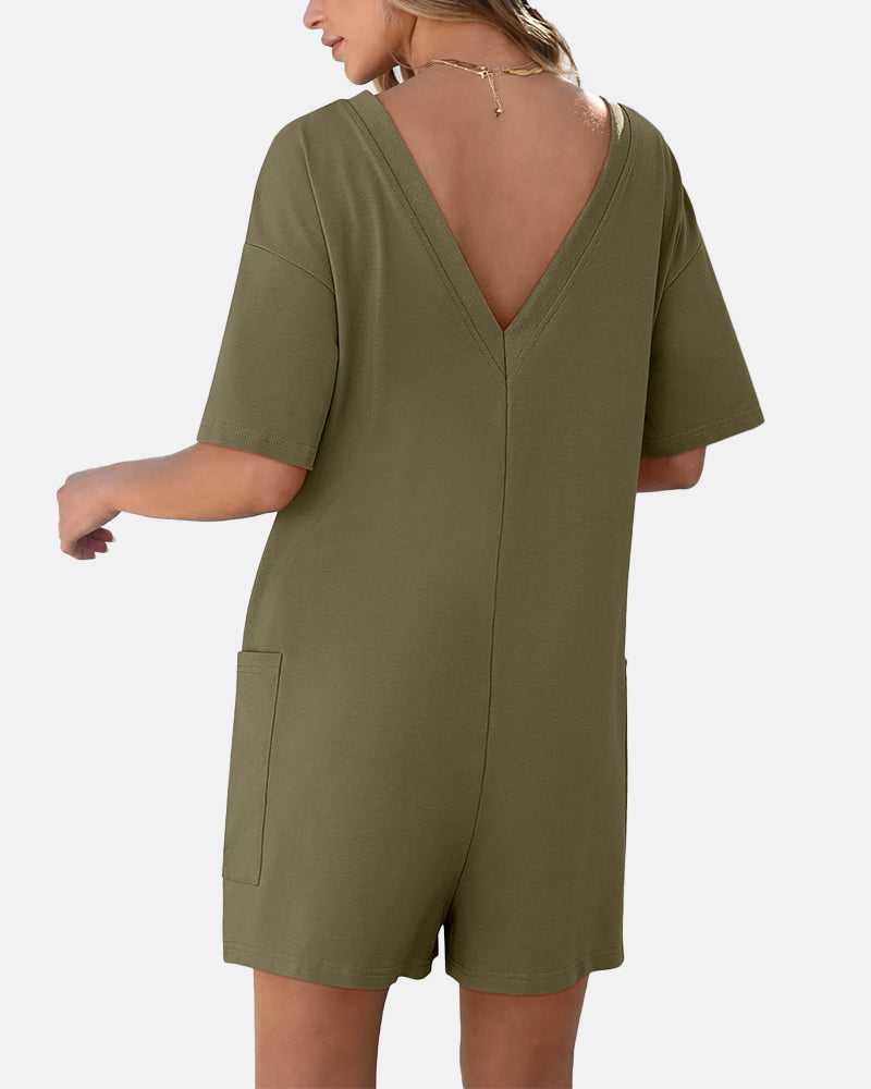 Women’s Loose-Fitting Casual Jumpsuit