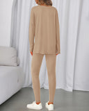2026 Conjunto Informal de Descanso Camisas Extragrandes Leggings a Juego