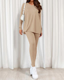 2026 Conjunto Informal de Descanso Camisas Extragrandes Leggings a Juego