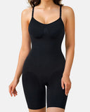 Women Tummy Control Bodysuit Mid Thigh Body Shaper