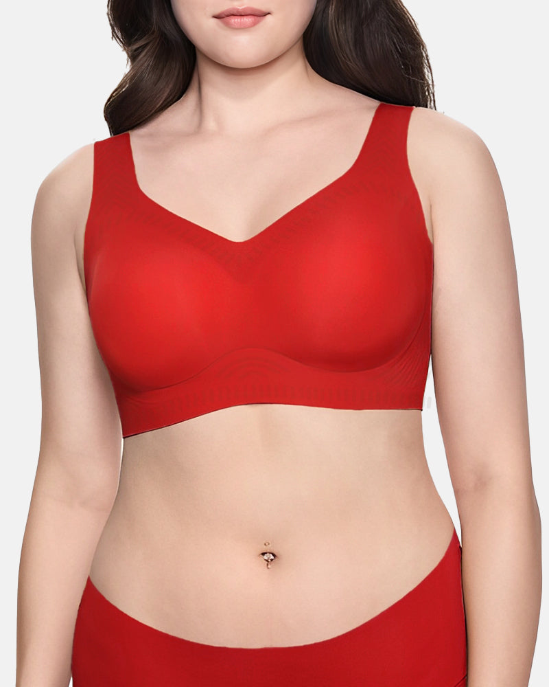 Soft Full-Coverage Push-Up Seamless Wireless Bra