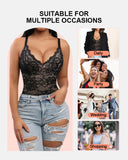 Lace Shapewear Thong Tummy Control Bodysuit