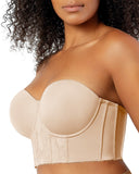 Non-Slip Strapless Longline Support Bra