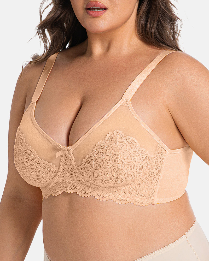 Smoothing Minimizer Bra Wireless Support for Large Bust