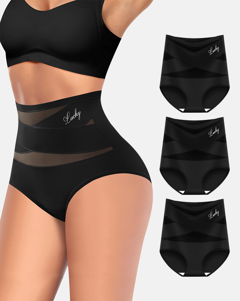 Lucky High-Waist Tummy Control Seamless Shaping Panties (5 Pack)