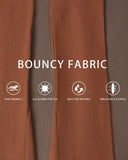 Ribbed Seamless High-Waist Flare Leggings