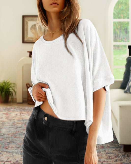 Soft Everyday Oversized Solid T-Shirt