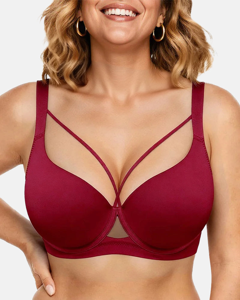 SculptLift™ Seamless Push-Up Deep V Bra