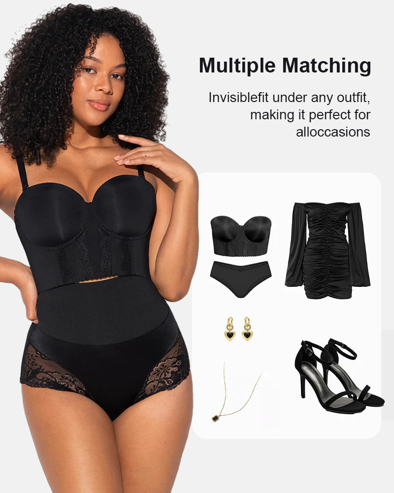 Non-Slip Strapless Longline Support Bra