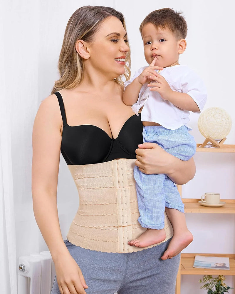 Adjustable 3-sectional Waist Cincher Belt for Tummy Support and Recovery