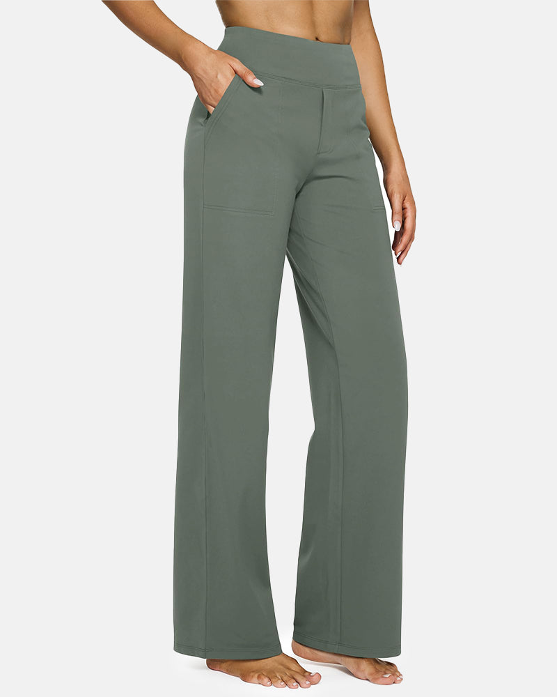 Women's Slimming High-Waist Wide Leg Pants