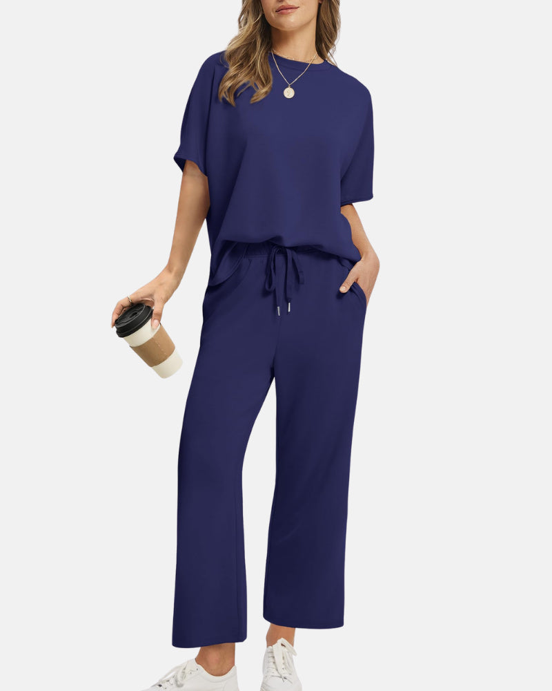 Conjunto de Salón Relax AERIA™ – Edición Pantalones de Pierna Ancha