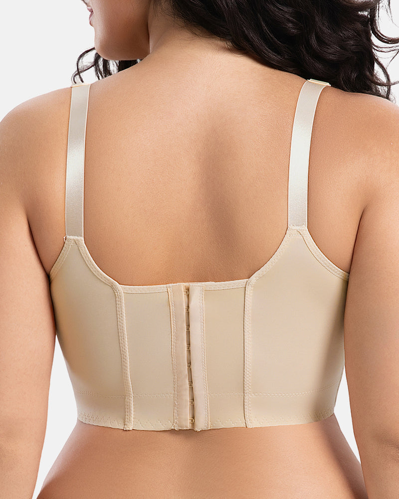 Lace Full Back Support Bra Shape Plus Size Adjustable Straps
