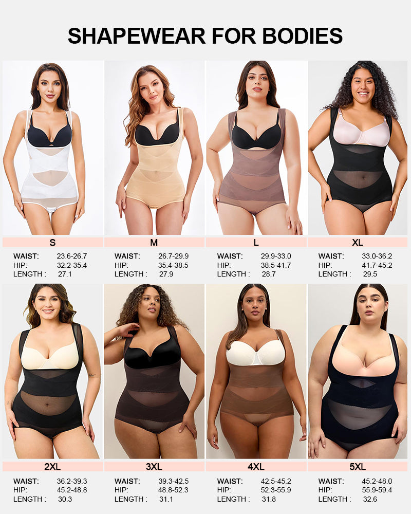SuperPower Mesh Tummy Control Seamless Bodysuit