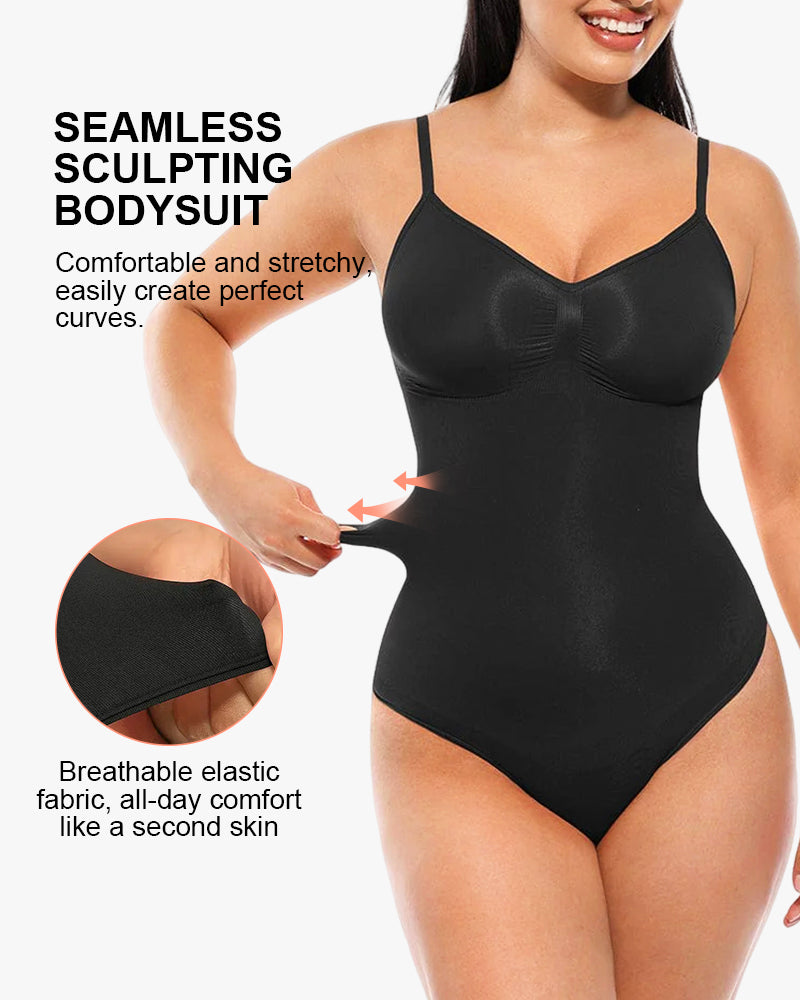 Tummy Control Seamless Thong Bodysuit