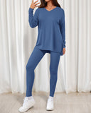 2026 Conjunto Informal de Descanso Camisas Extragrandes Leggings a Juego