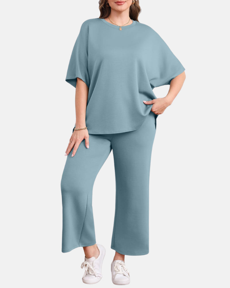 Conjunto de Salón Relax AERIA™ – Edición Pantalones de Pierna Ancha