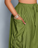 Pantalones de pernera ancha, casuales y de talla grande con ajuste holgado, lazo en la cintura y bolsillos