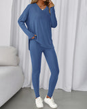 2026 Conjunto Informal de Descanso Camisas Extragrandes Leggings a Juego