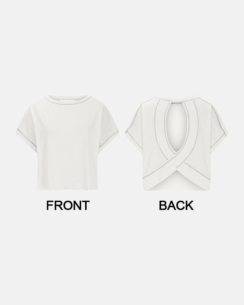 Camisetas sin mangas con tirantes finos, bordado troquelado y cuello redondo