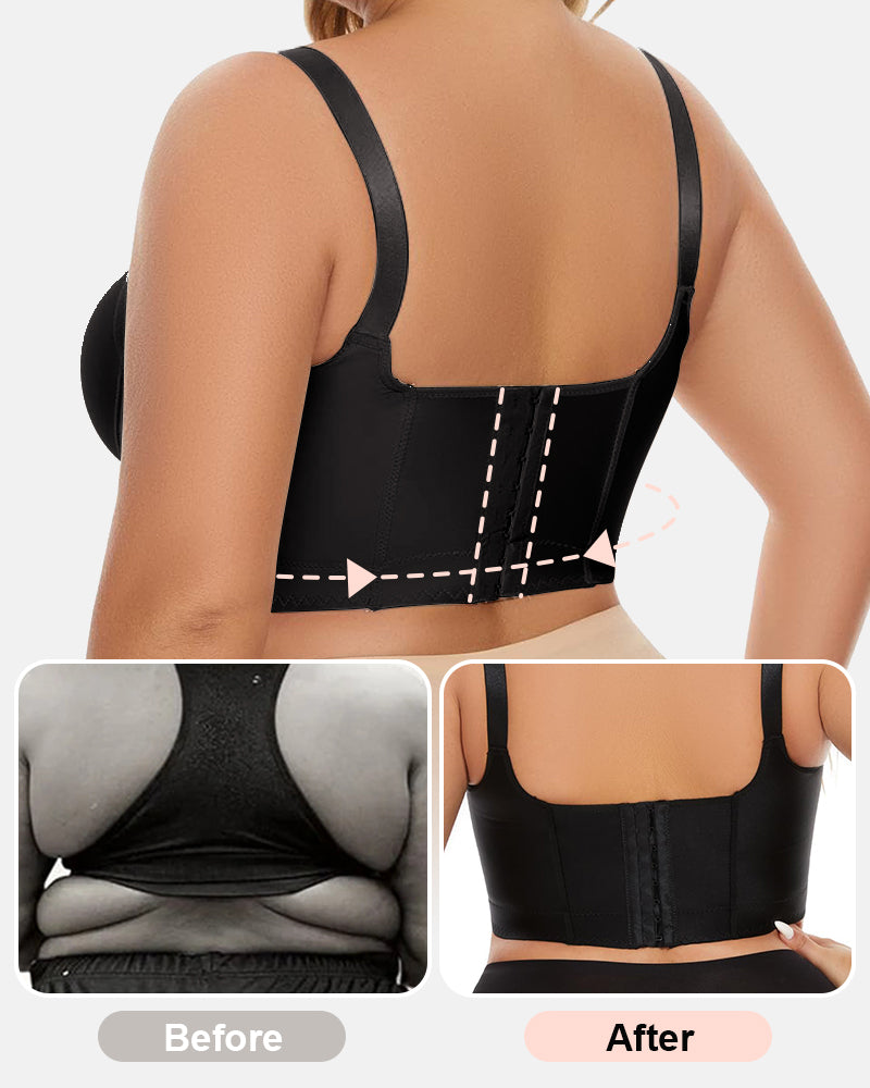 Lace Full Back Support Bra Shape Plus Size Adjustable Straps