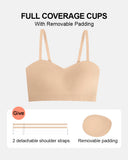 Sujetador Bandeau de Mujer Antideslizante Sin Costuras Inalámbrico Push Up