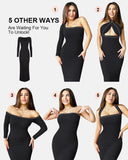 All-in-One Shapewear Dress with Built-In Bra