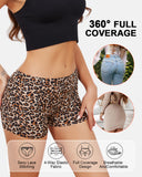 Leopard Seamless Mid-Rise Ice Silk Boyshorts 6-Pack