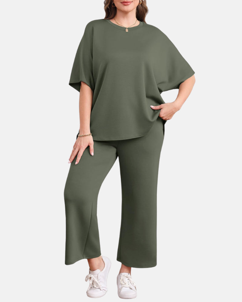 Conjunto de Salón Relax AERIA™ – Edición Pantalones de Pierna Ancha