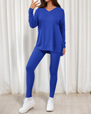2026 Conjunto Informal de Descanso Camisas Extragrandes Leggings a Juego
