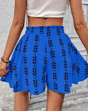 Pantalones cortos de mujer de cintura alta con estampado bohemio