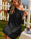 Soft Bamboo Sleepshirt with Pocket Plus Size S-6XL