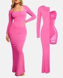 All-in-One Shapewear Dress with Built-In Bra